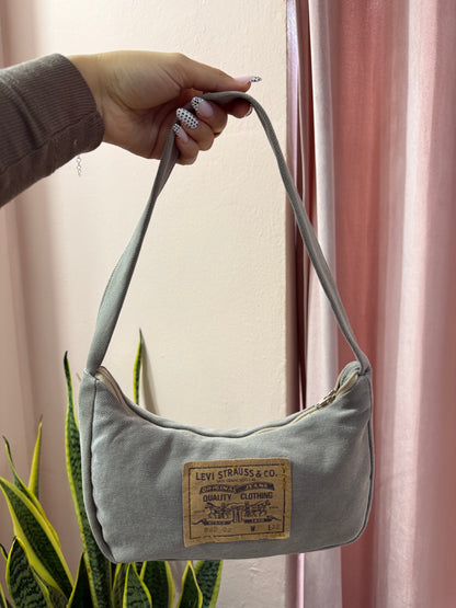 Borsa Levis upcycling grigio beige