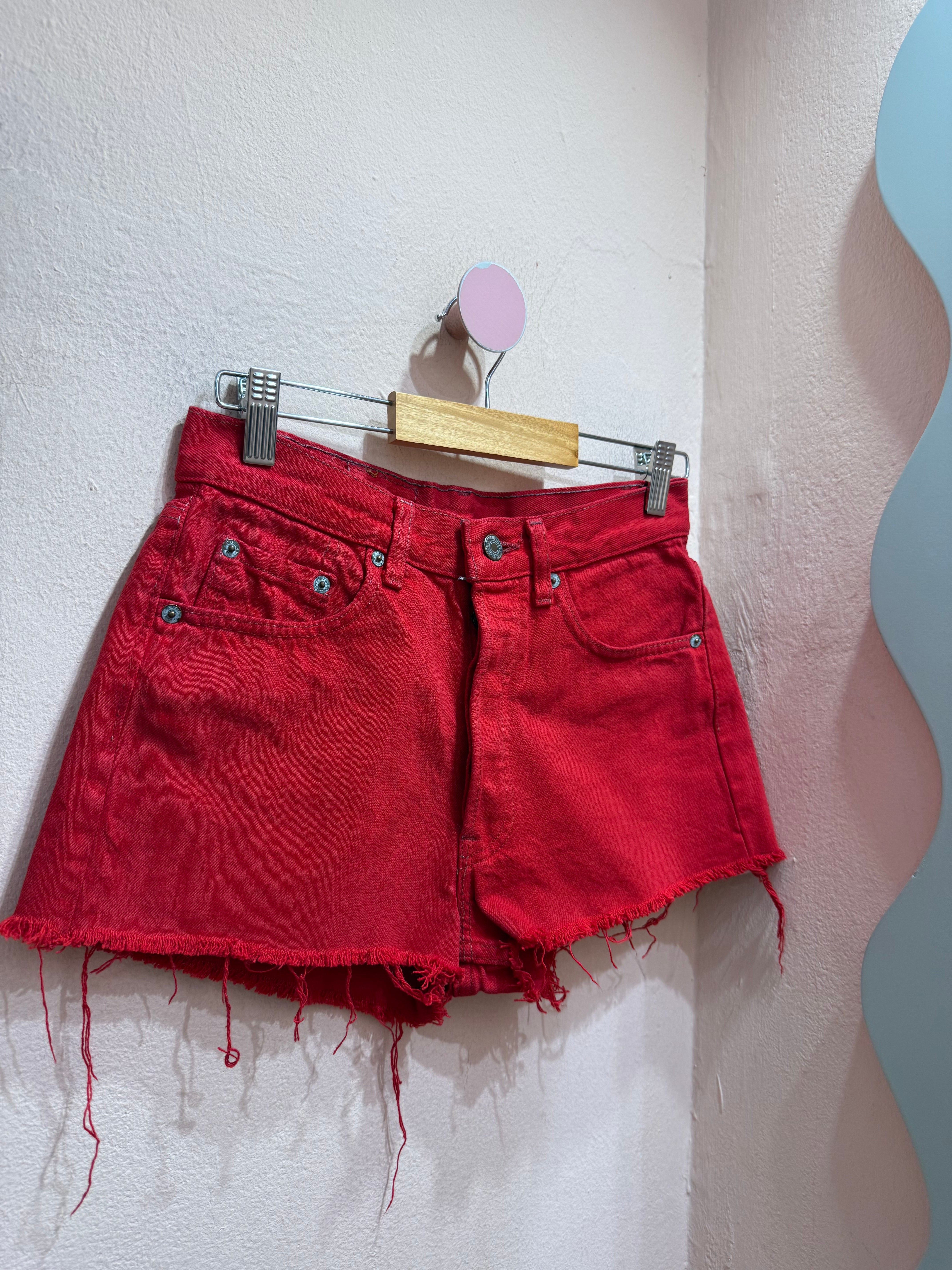 Shorts Levis vintage rosso