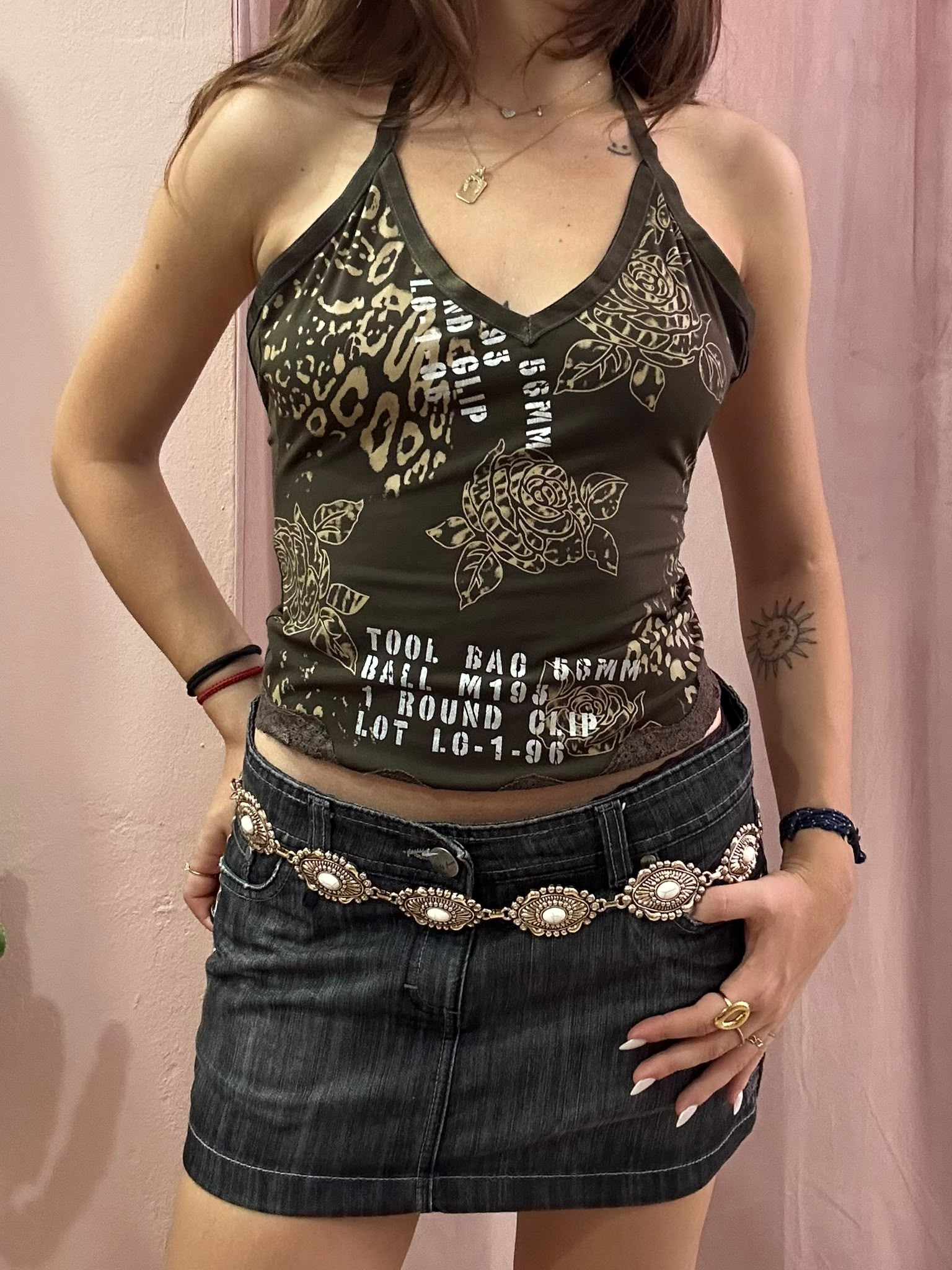 Top halter y2k verdone