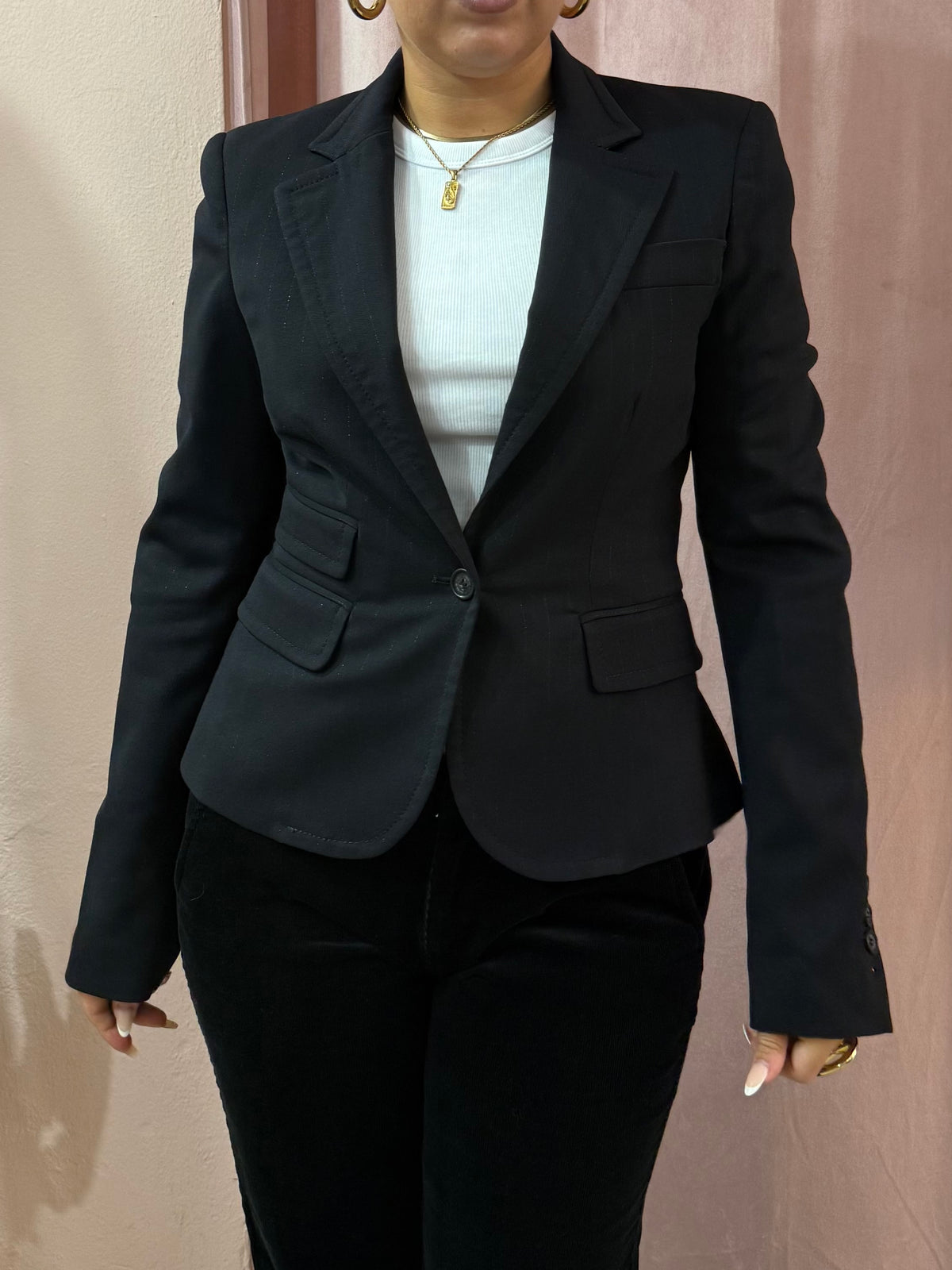 Blazer Iceberg 00s nero gessato