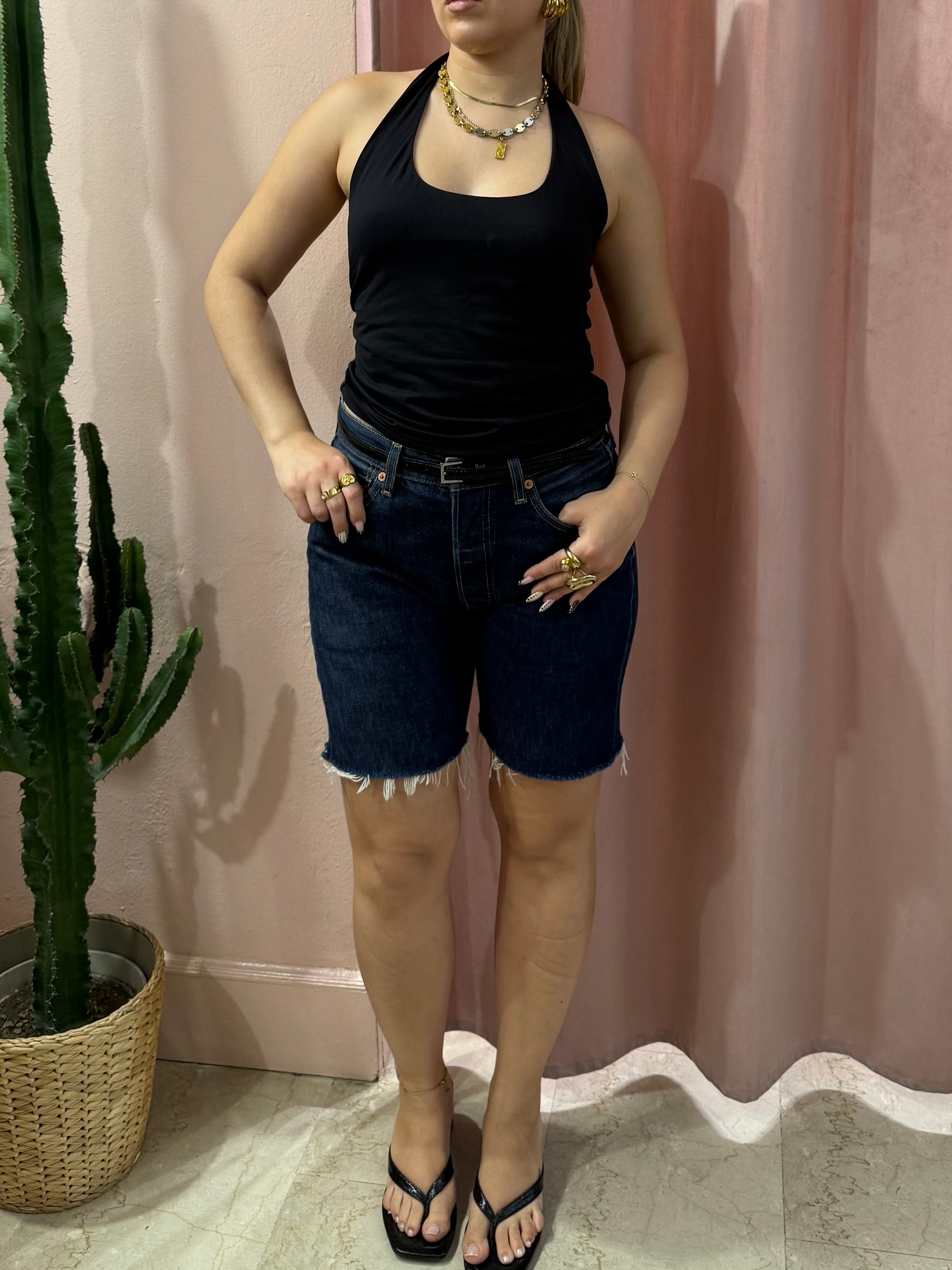 Bermuda Levis vintage denim scuro