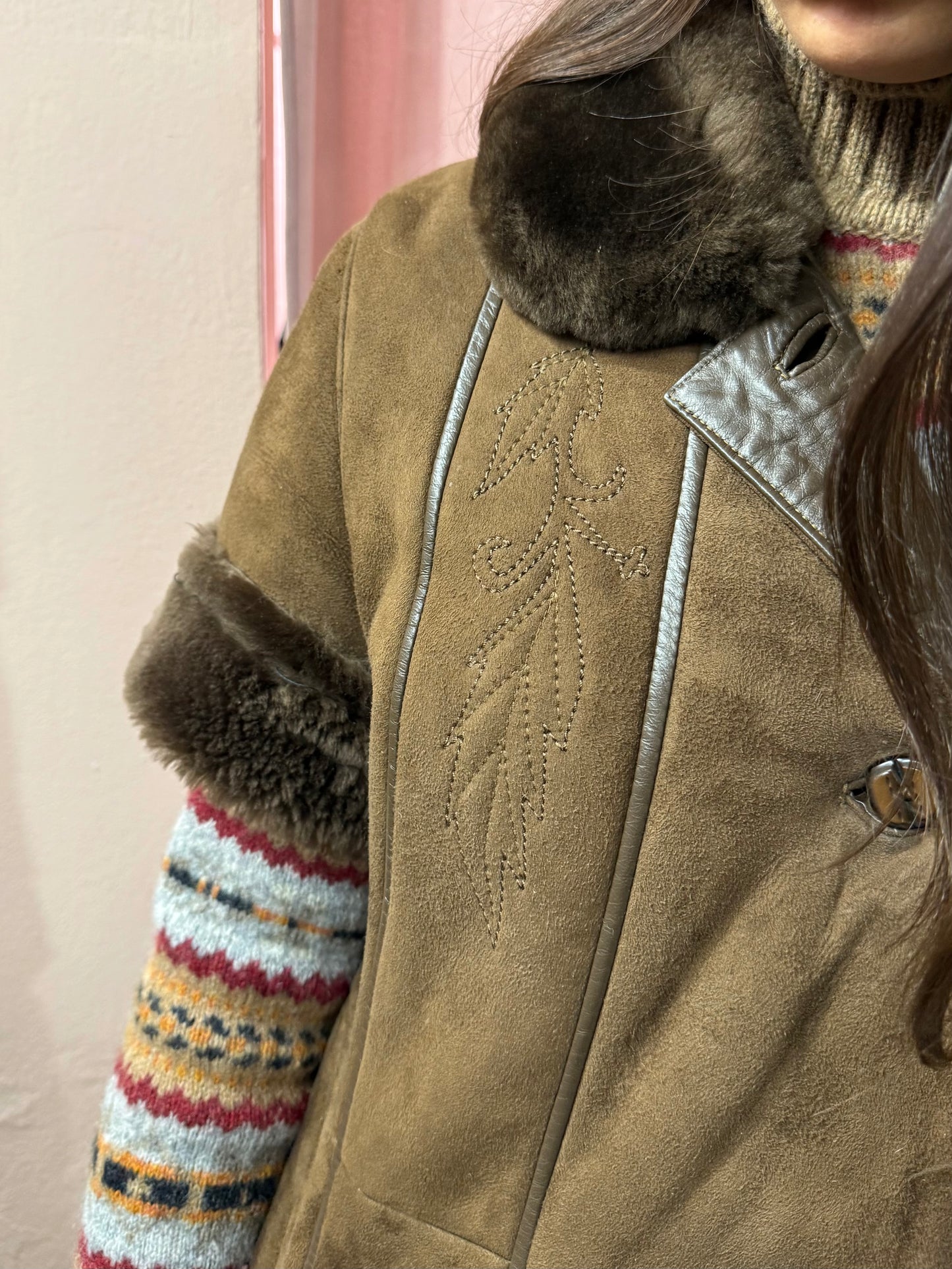 Montone Shearling cioccolato