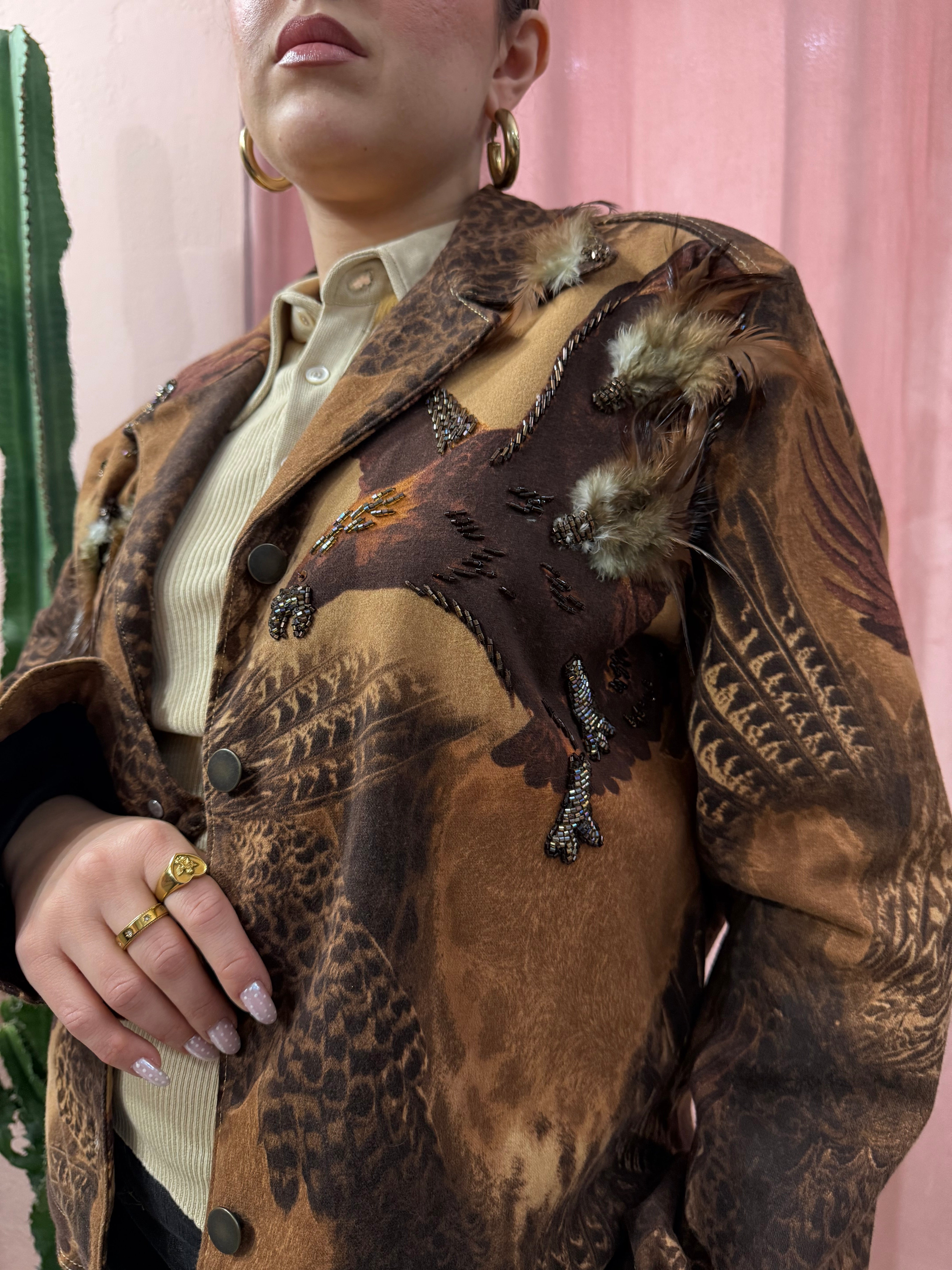 Giacca vintage ricamata