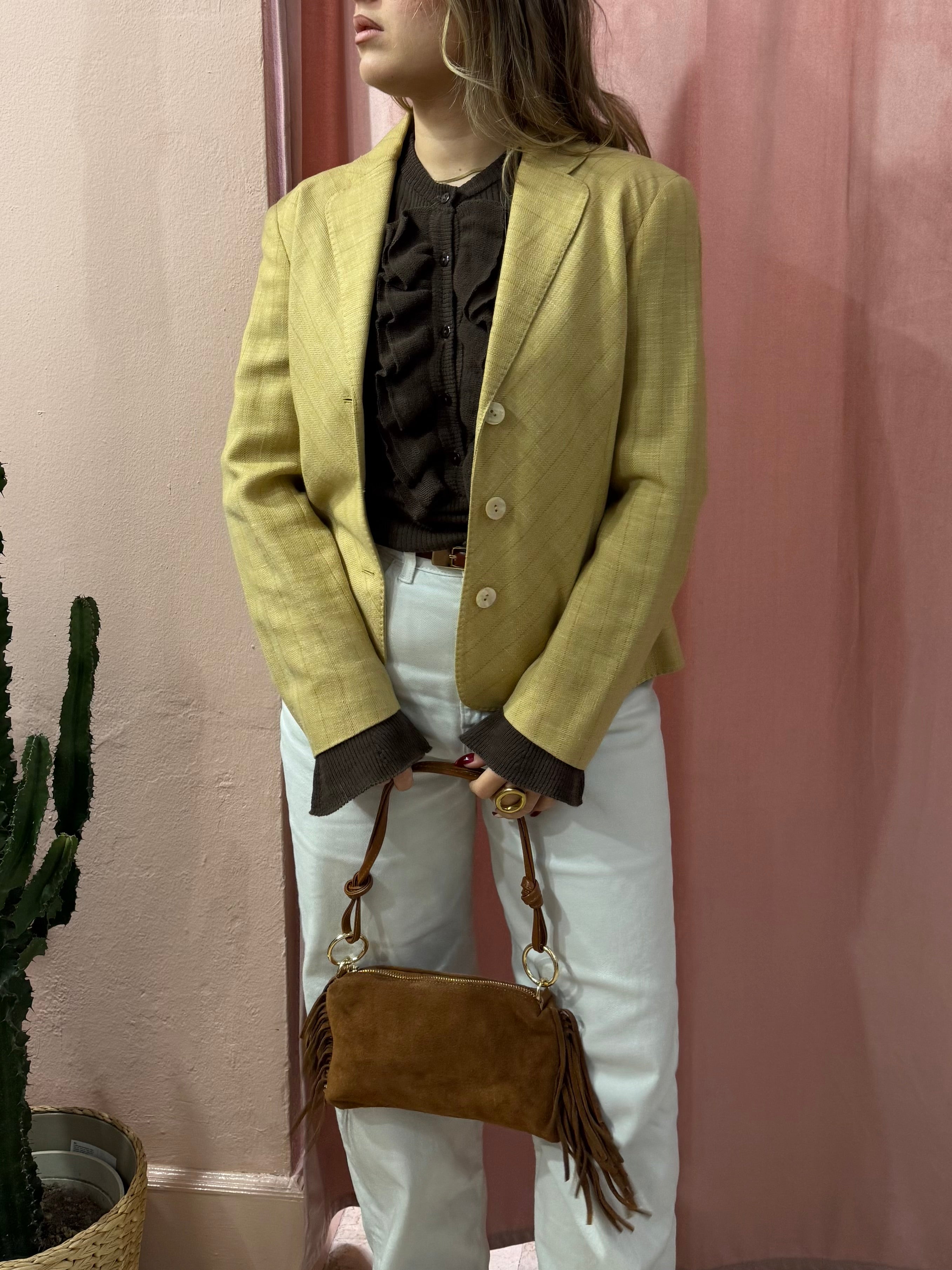 Blazer Genny lana e lino