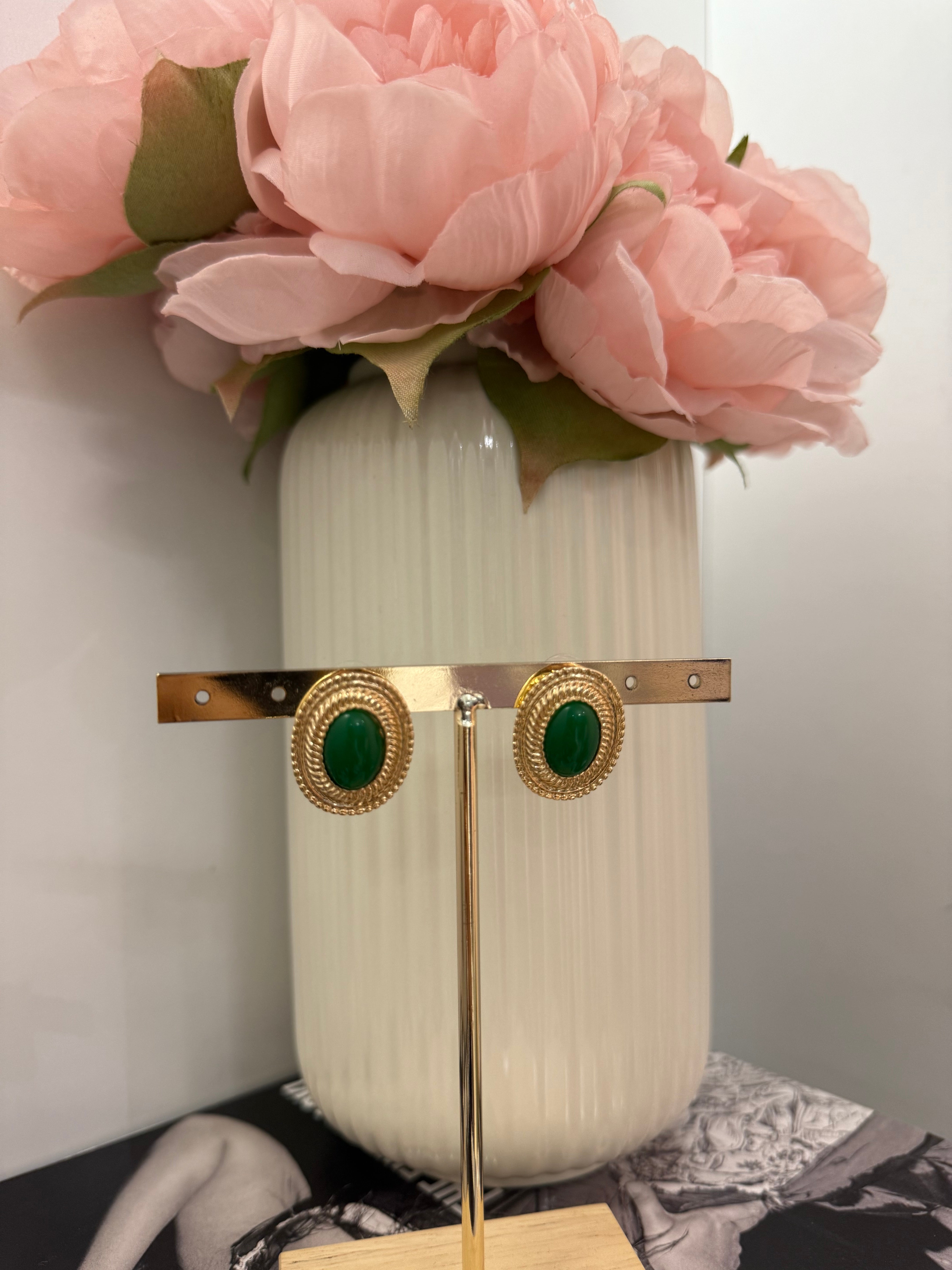 Orecchini Royal green