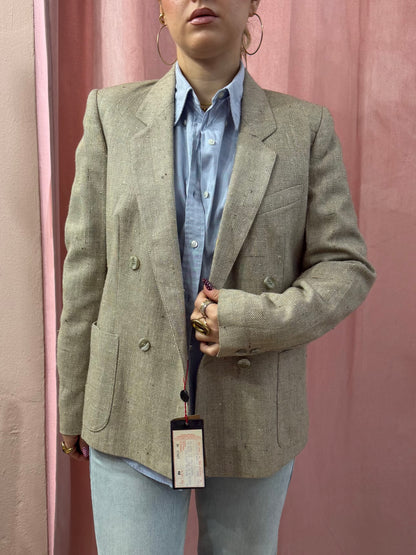 Blazer sartoriale new old stock lana misto seta