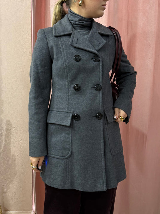 Cappotto Marella grigio in lana
