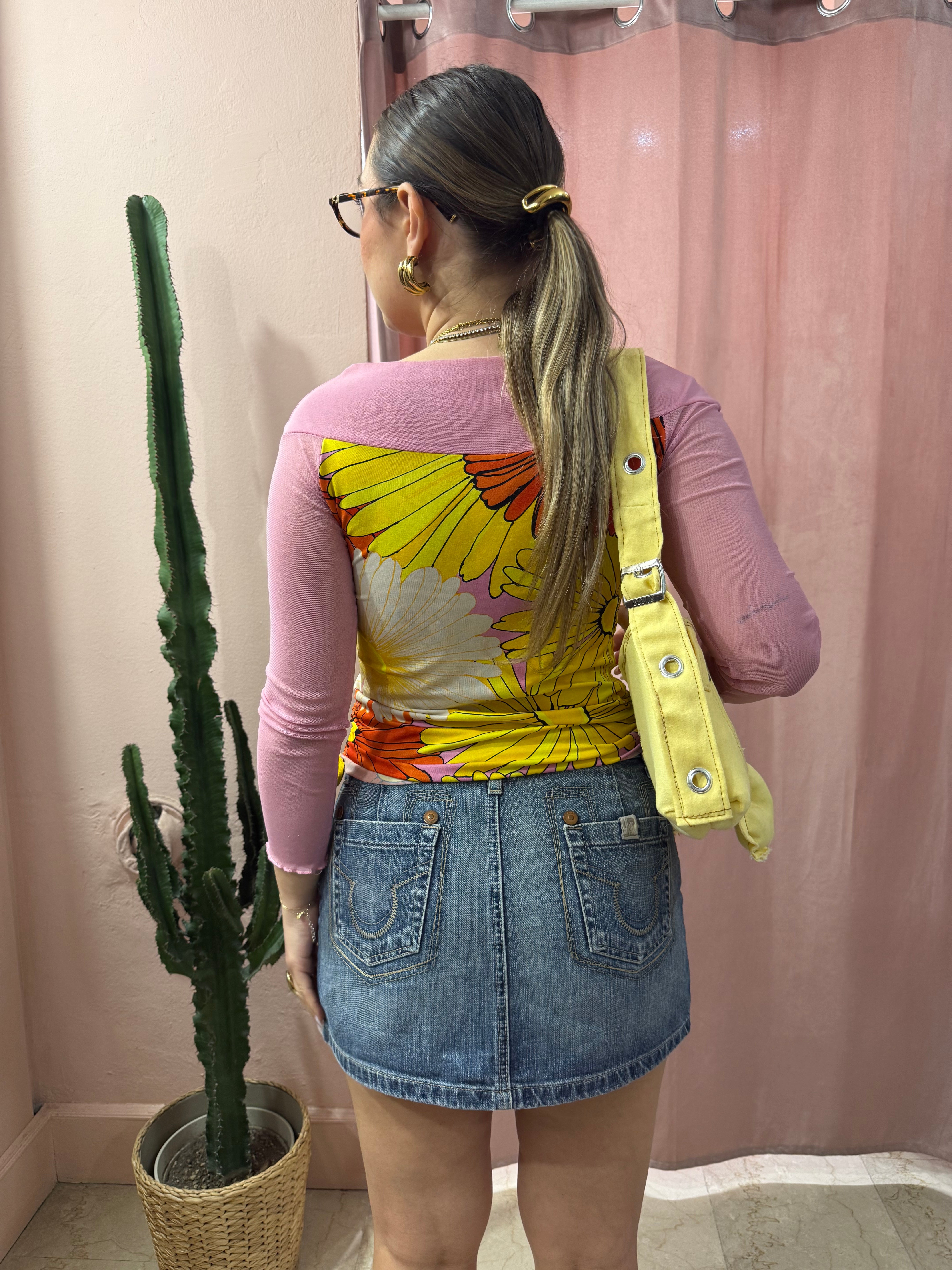 Minigonna in denim 00s