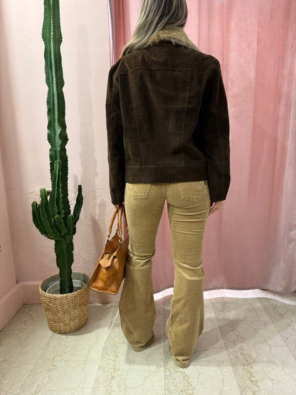 Pantaloni Phard 00s a costine beige