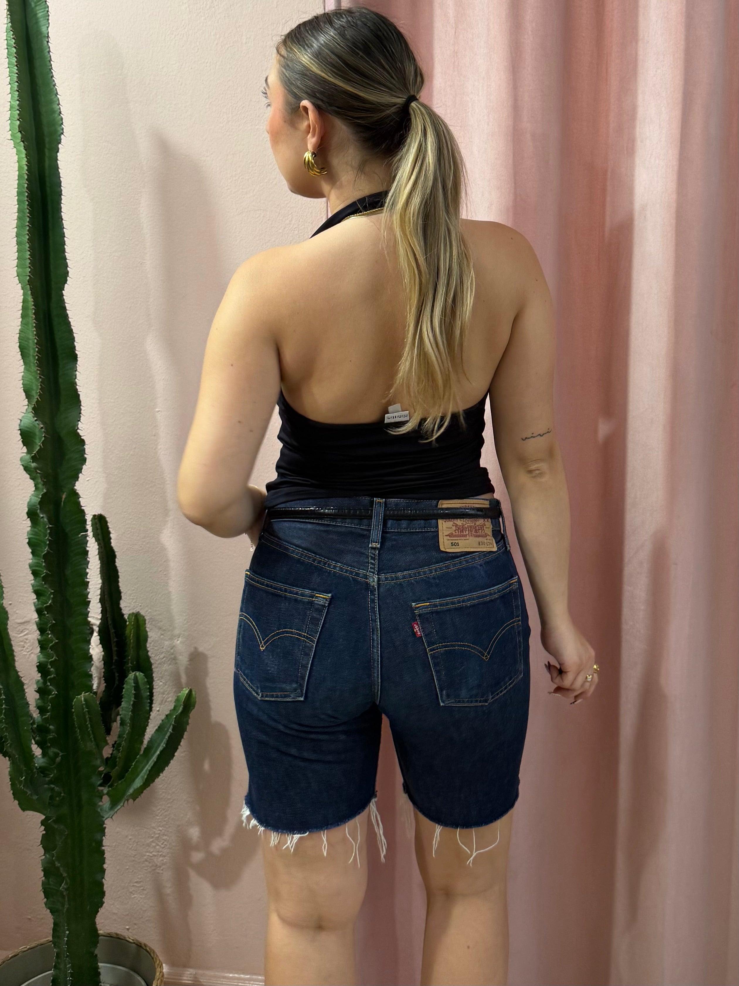 Bermuda Levis vintage denim scuro