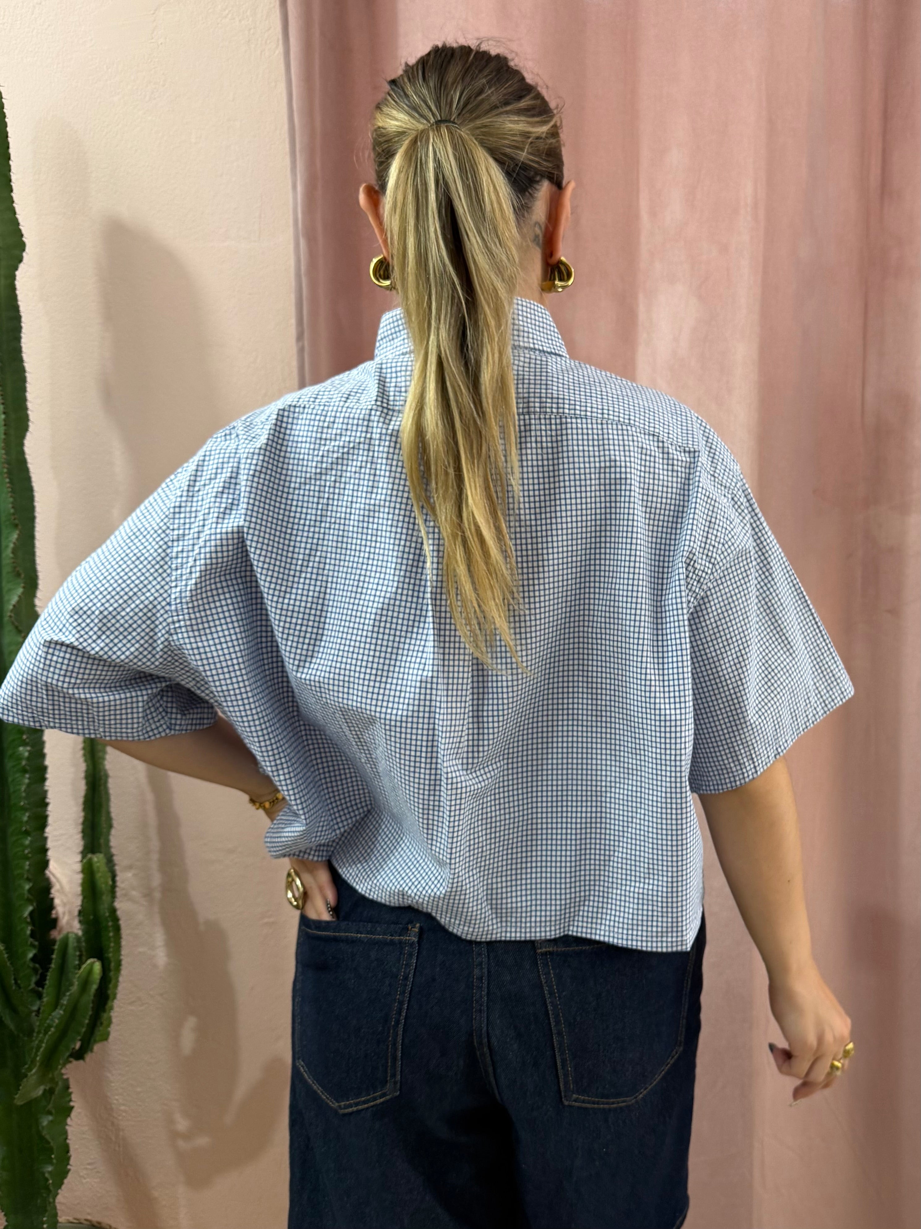 Camicia Ralph Lauren upcycling fiocco a quadri