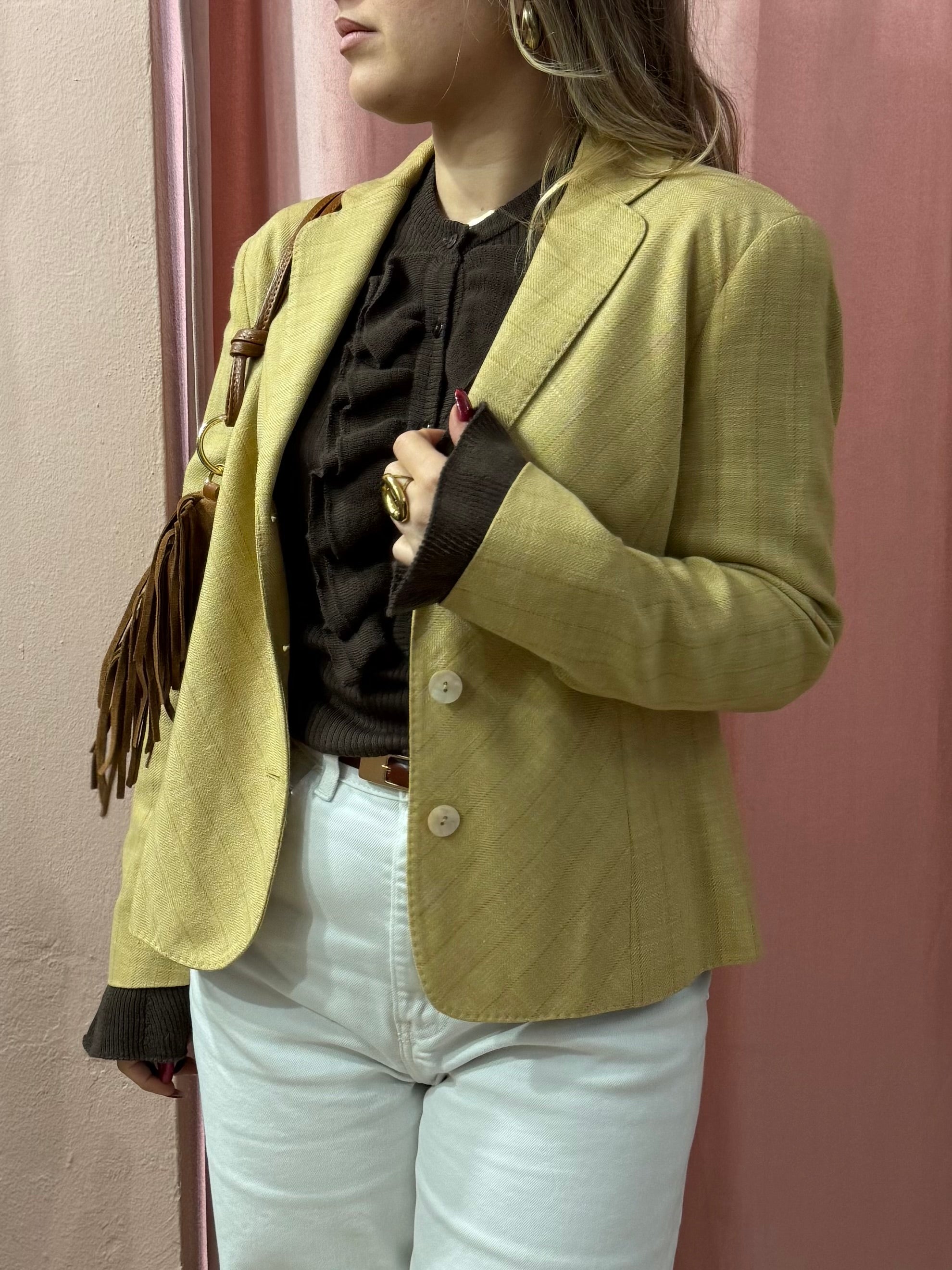 Blazer Genny lana e lino