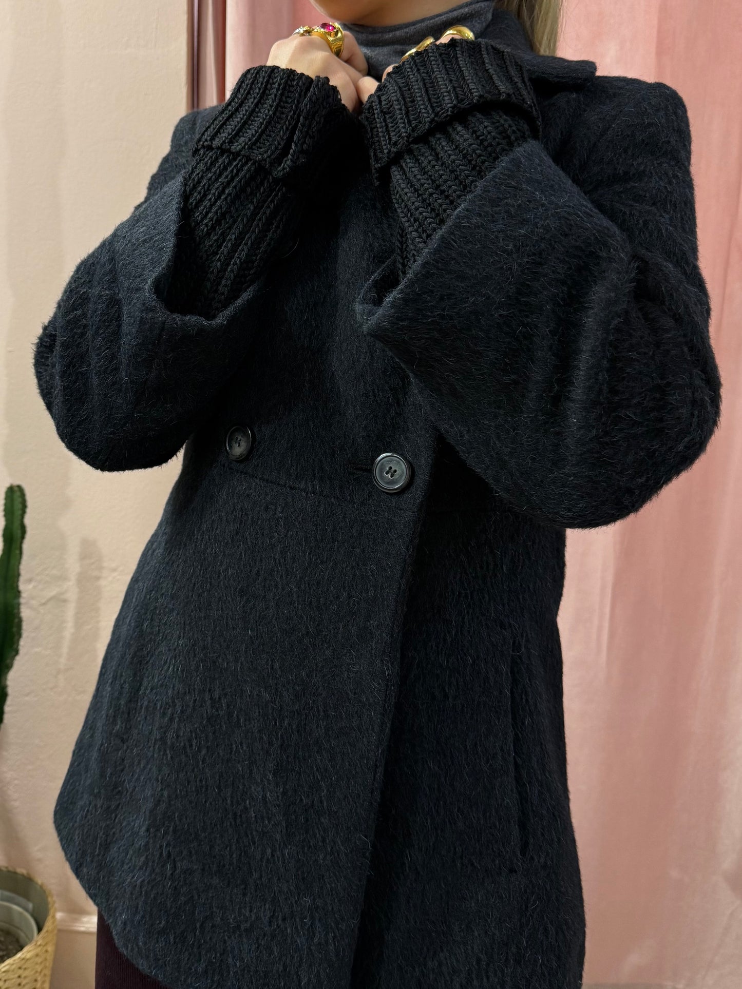 Cappotto Max&Co. antracite lana e alpaca