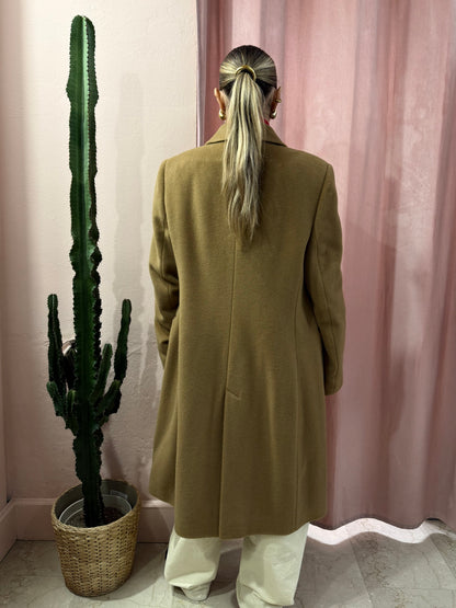 Cappotto cammello in pura lana