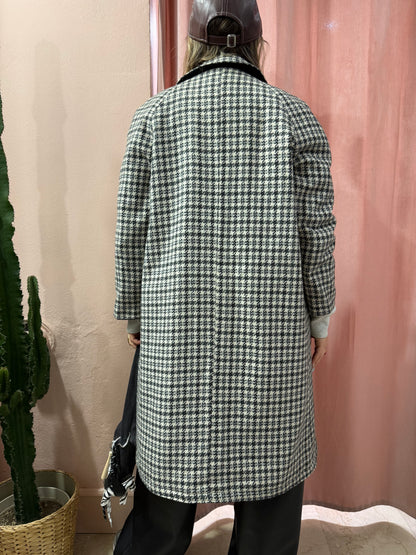 Trench reversibile a quadretti