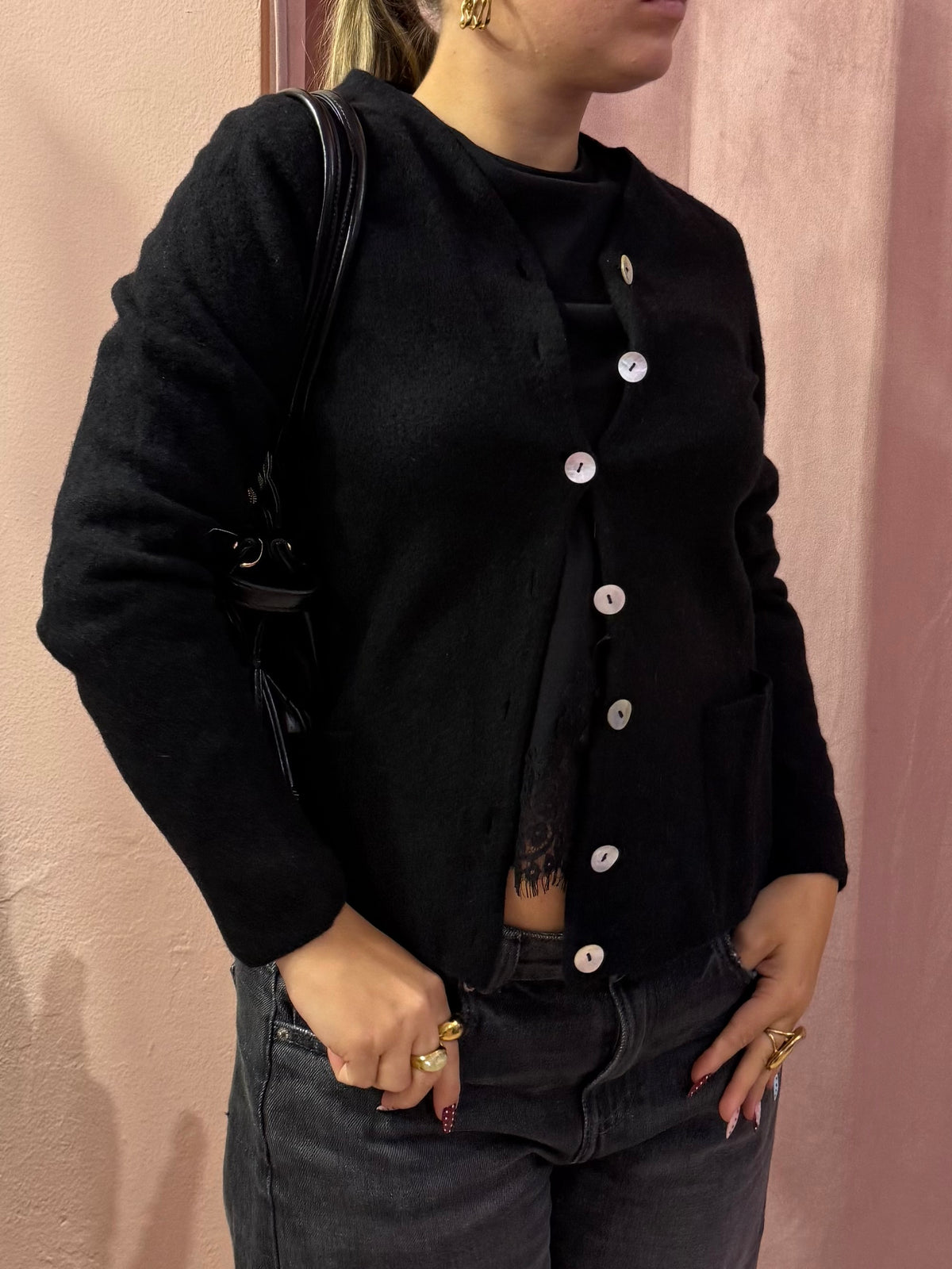 cardigan max mara weekend con bottoni madreperla