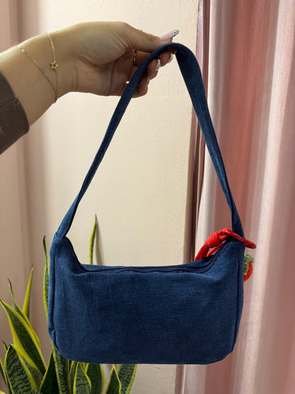Borsa Levis upcycling denim scuro