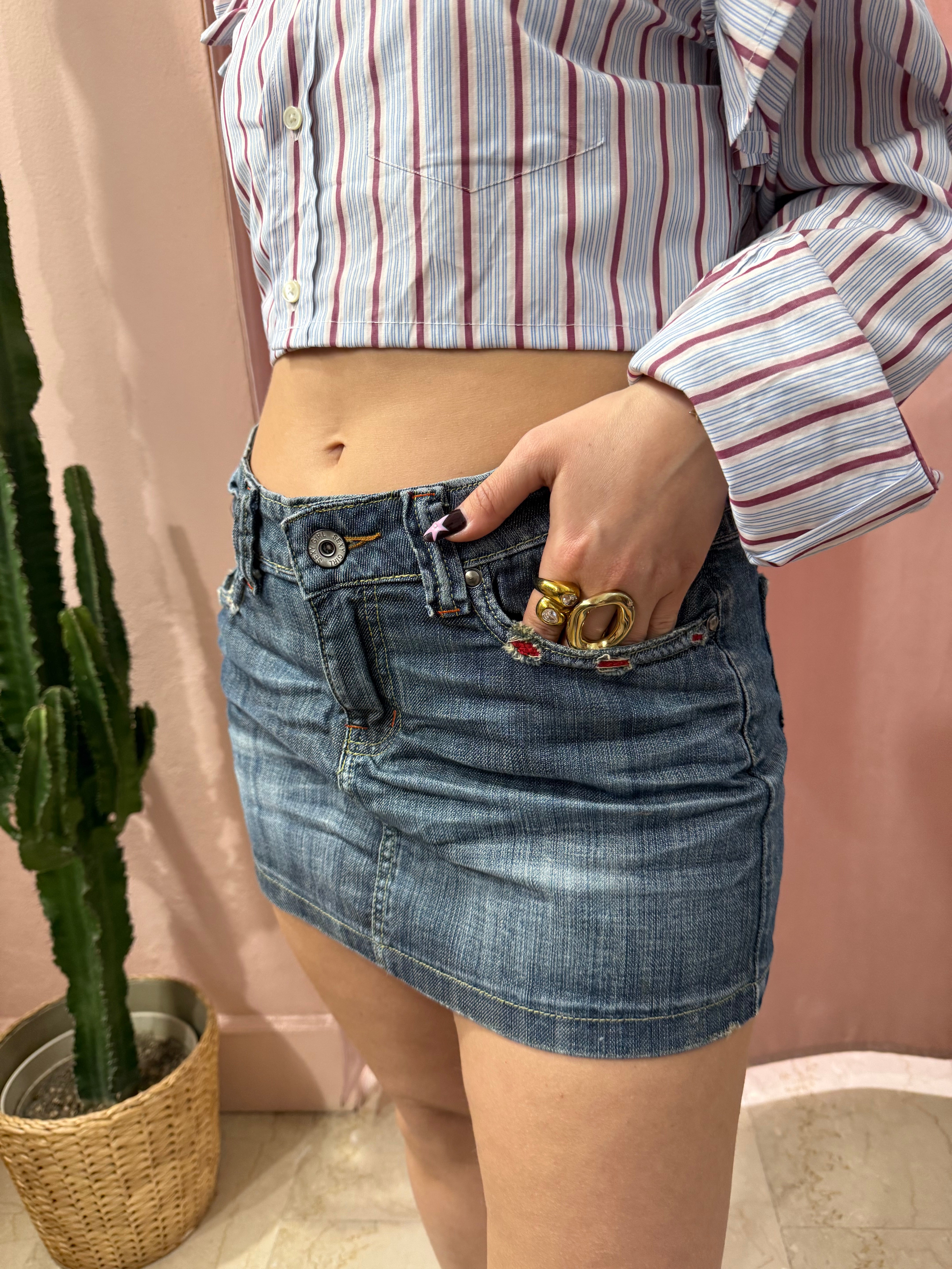 Minigonna in denim