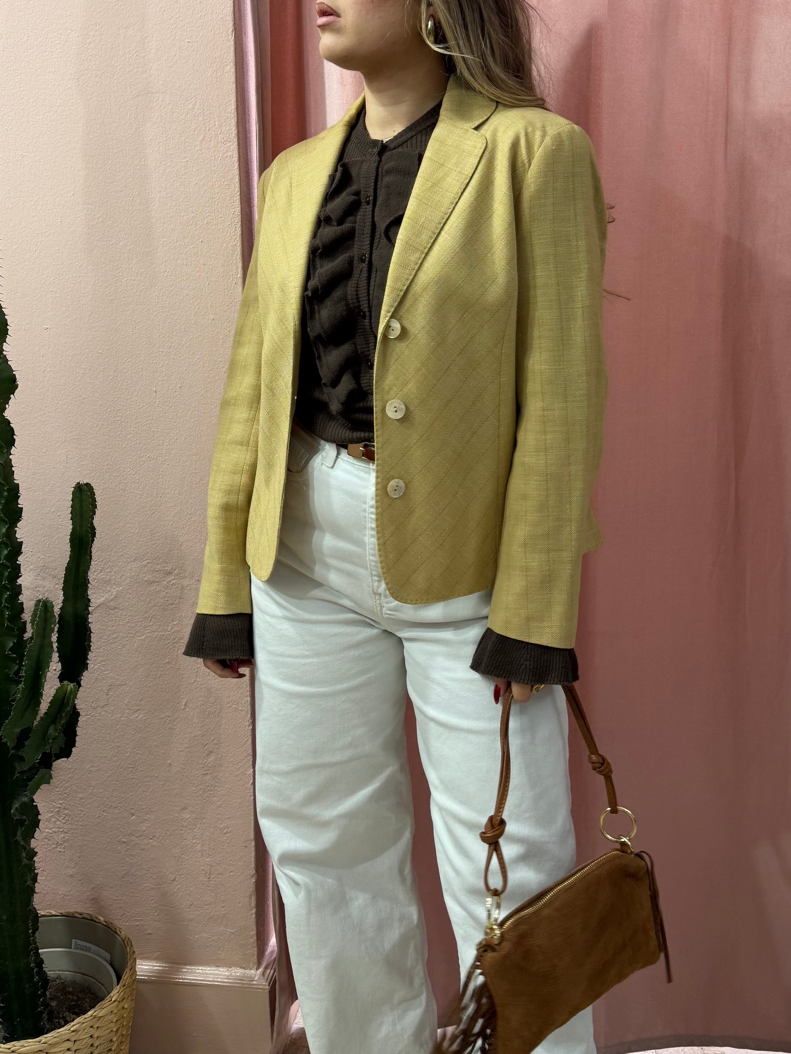 Blazer Genny lana e lino