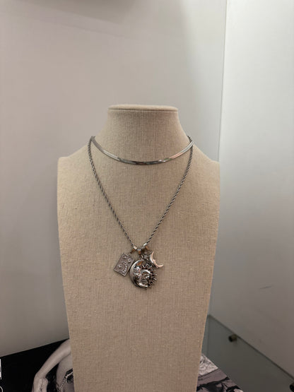 Collana multi charm gold/silver