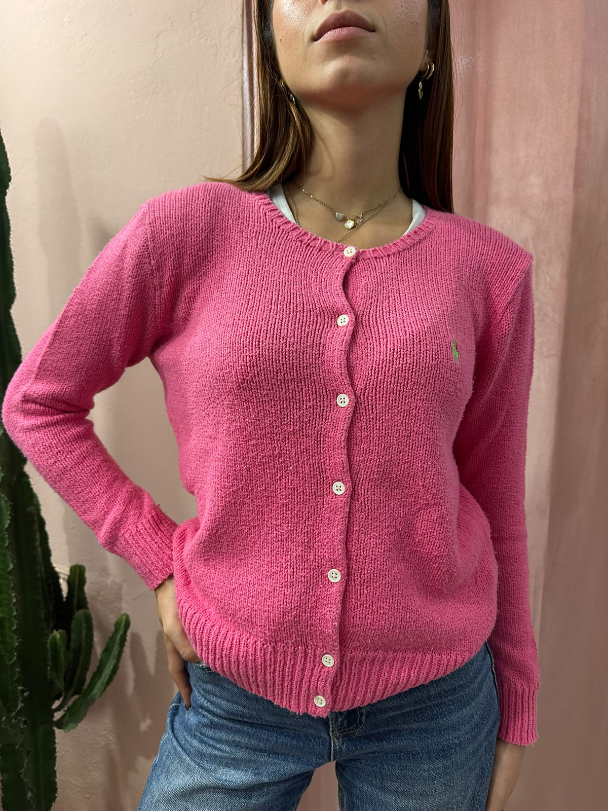 Cardigan Ralph Lauren rosa