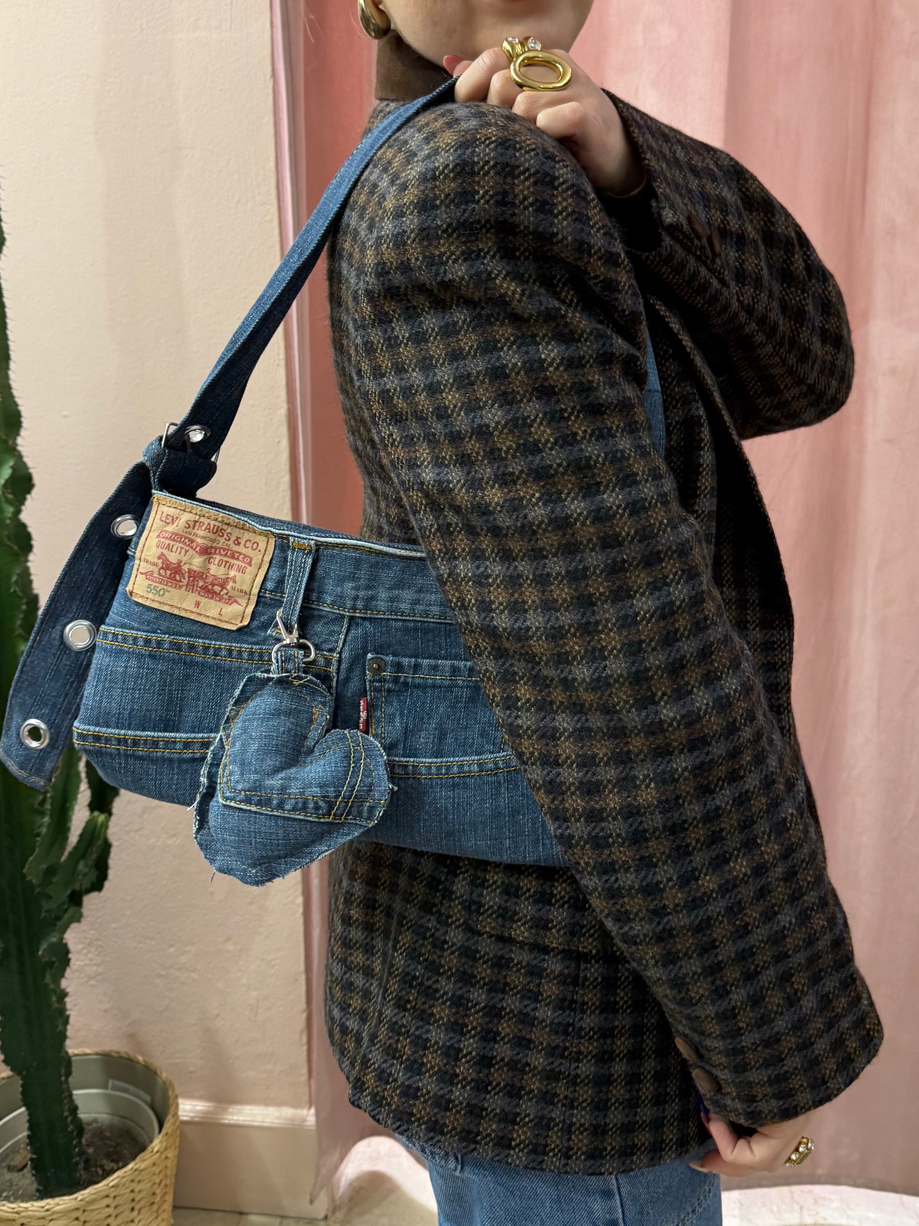 Borsa baguette Levis upcycling