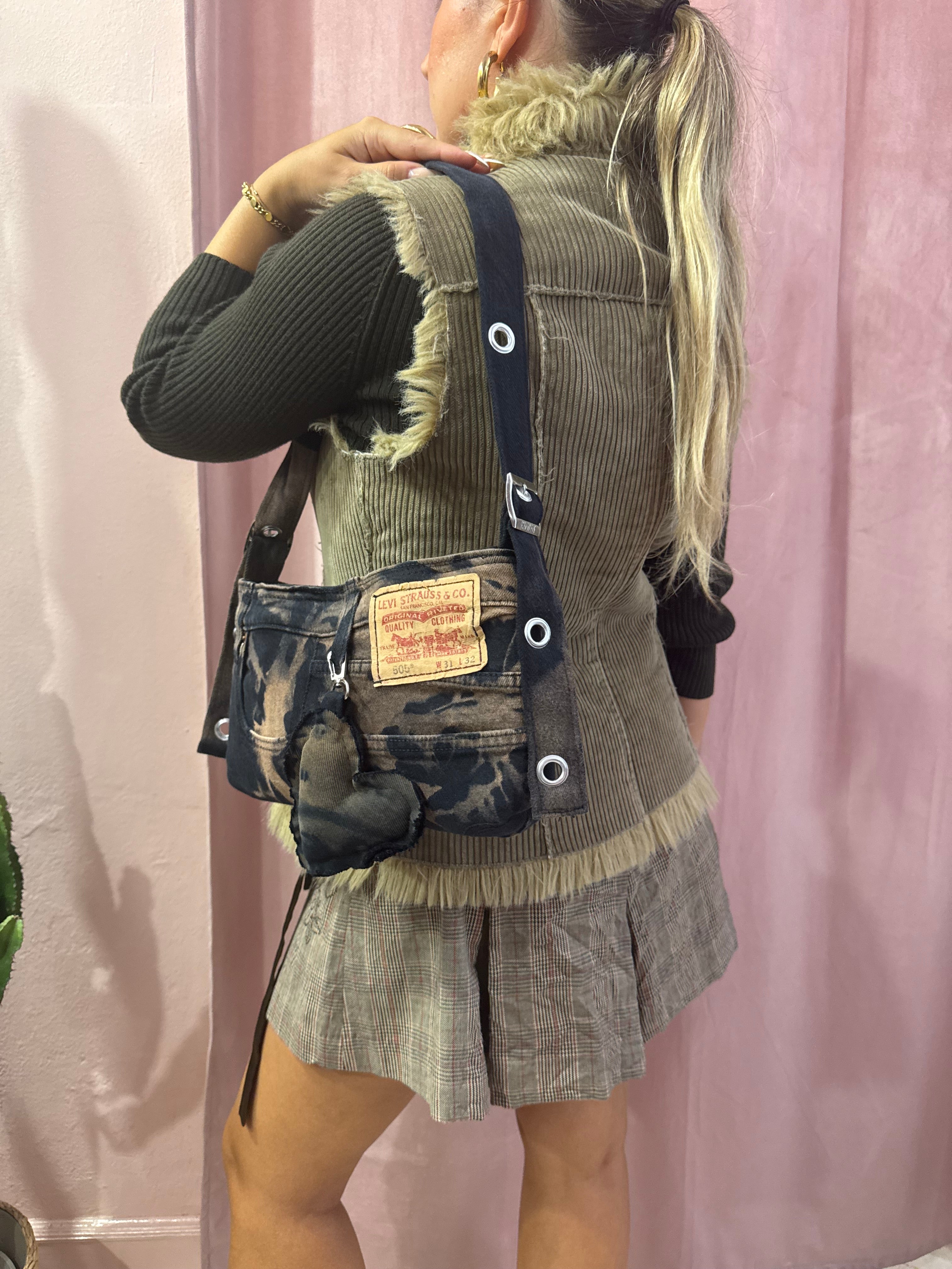 Gilet con pellicciotto smanicato