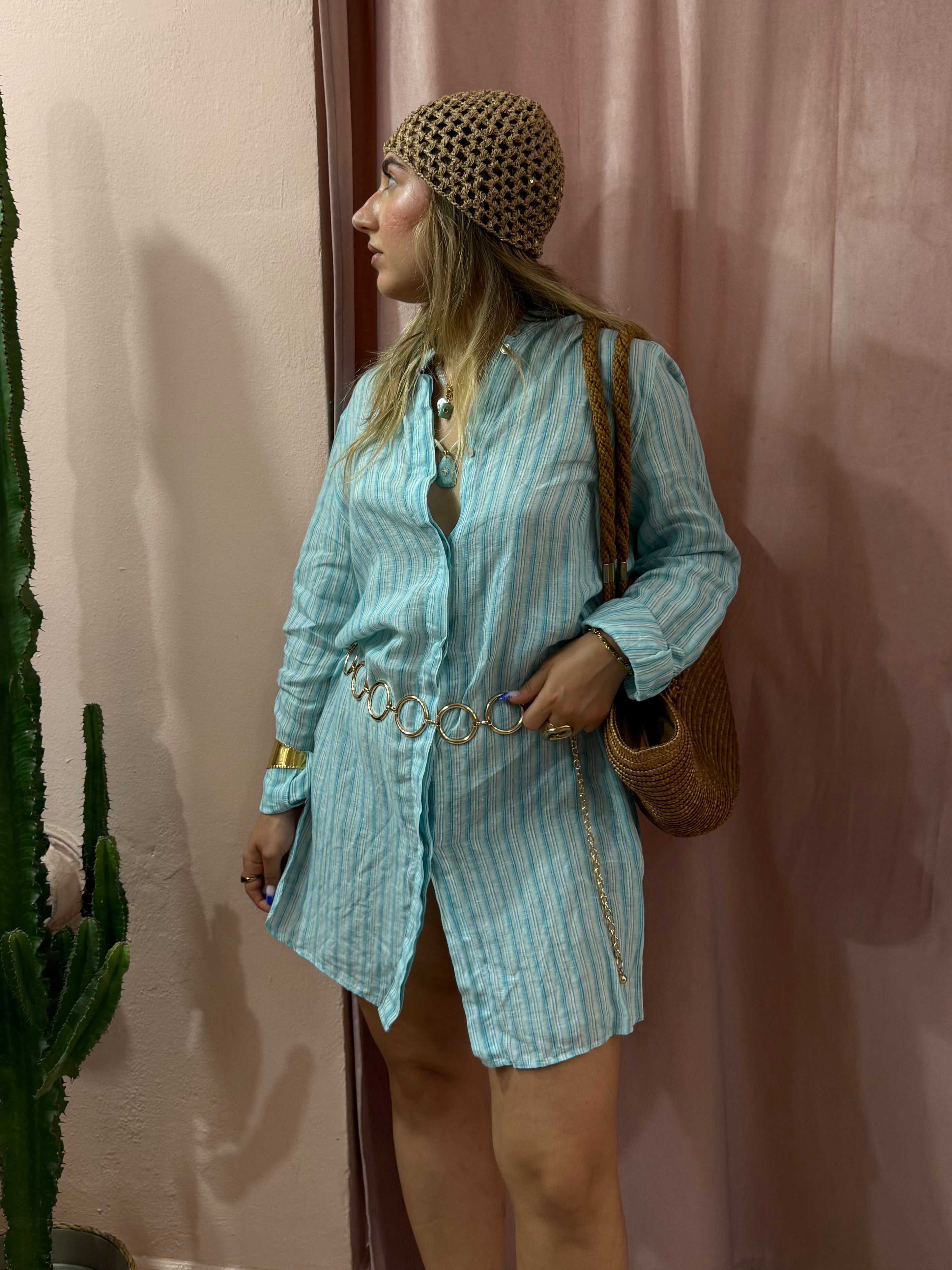Maxi camicione Max Mara in lino
