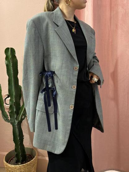 Blazer upcycling fiocchi principe di Galles