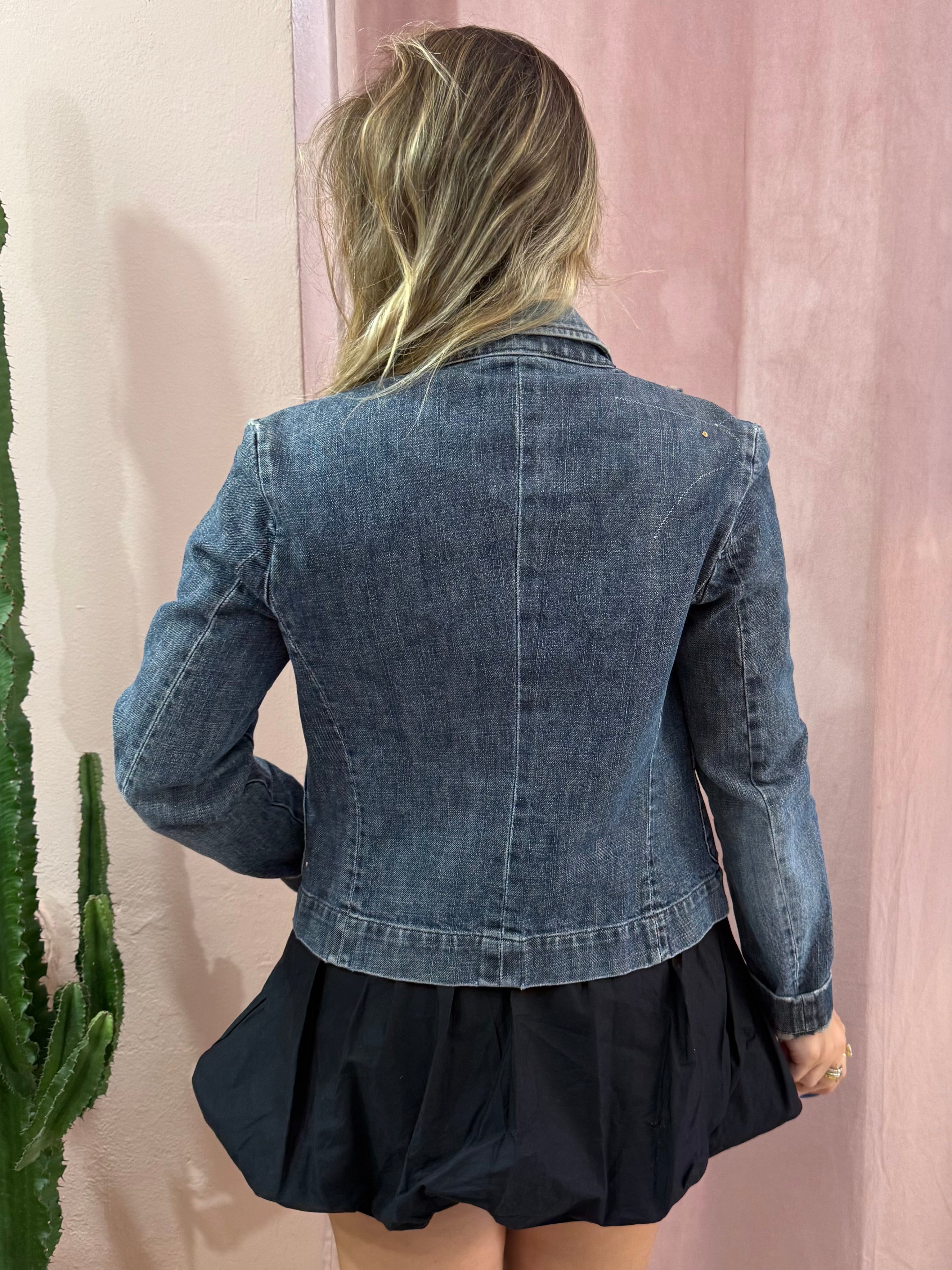 Giacca in denim Just Cavalli con applicazioni