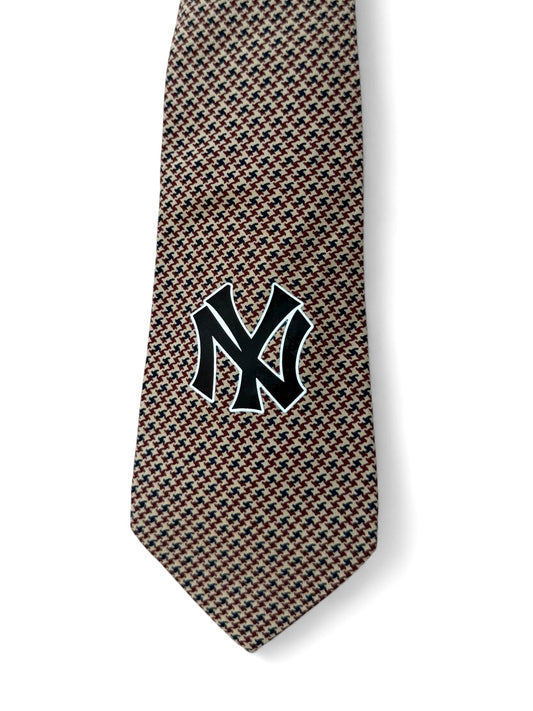 Cravatta New Yankees in fantasia pied de poule