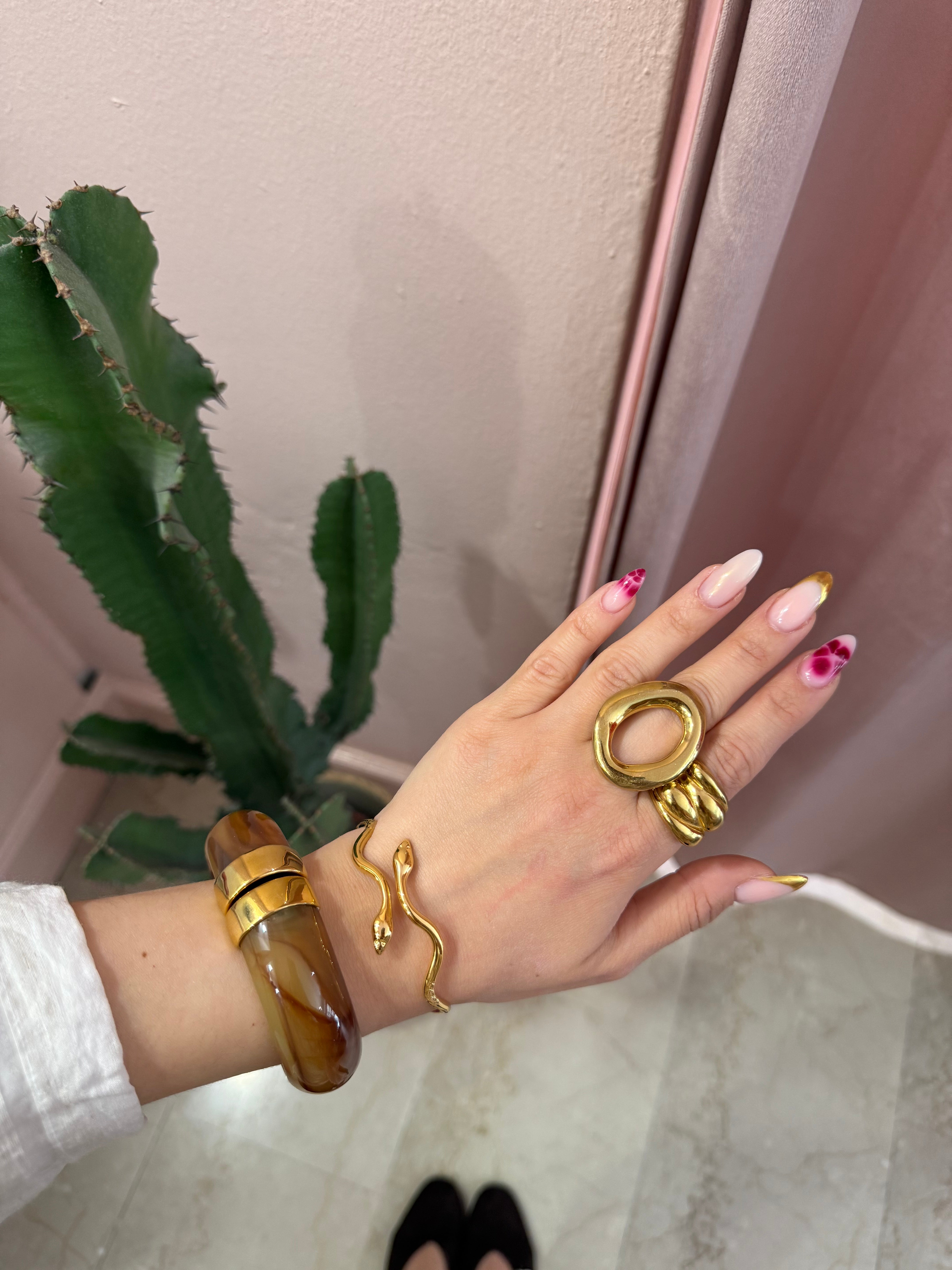 Bracciale snake gold/ silver