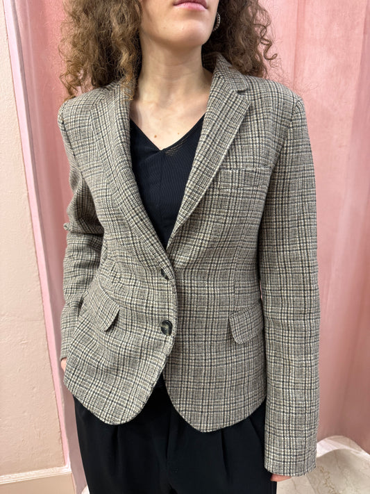 Blazer Iblues principe di Galles con toppe scamosciate