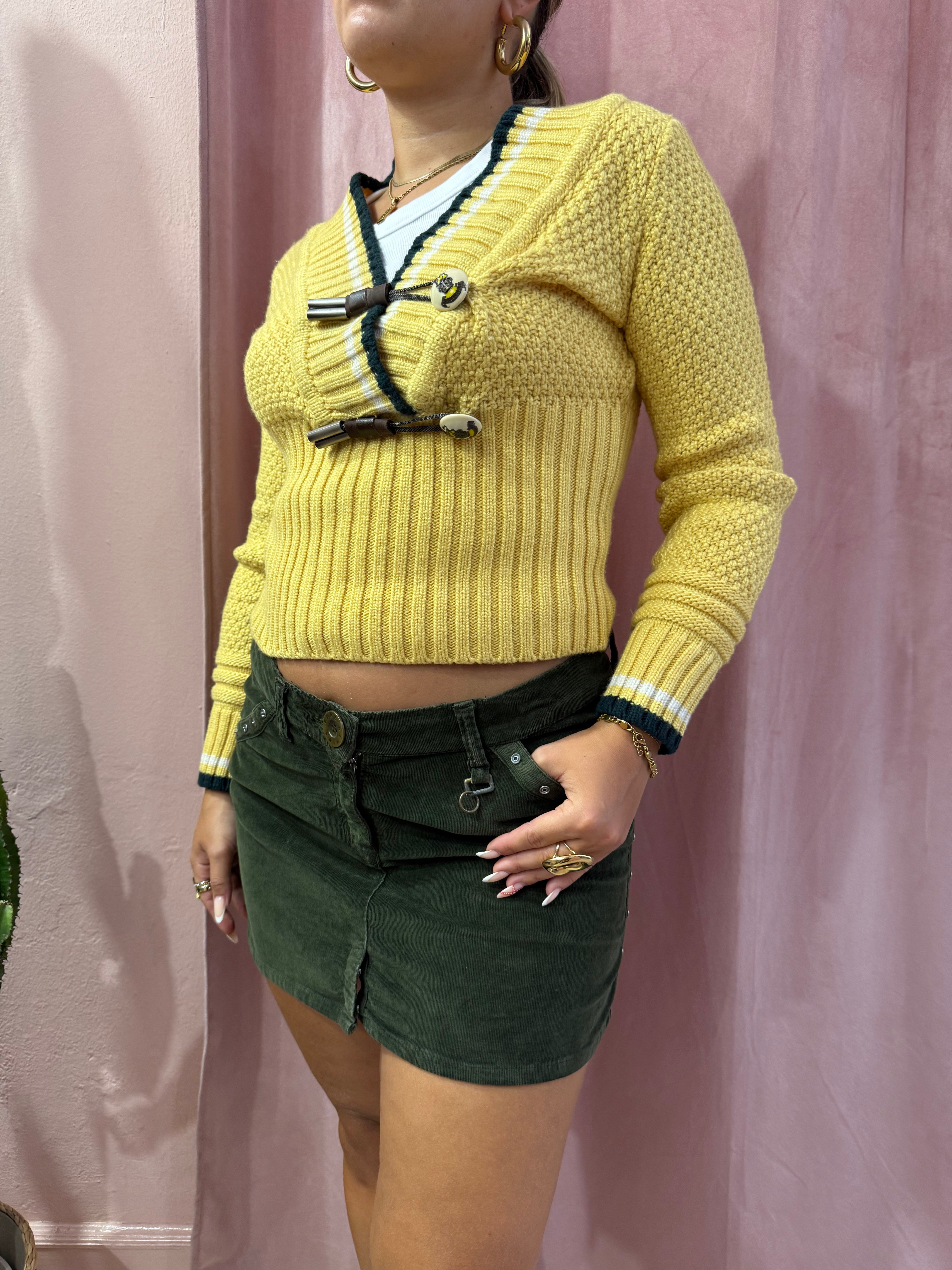 Minigonna verde 00s