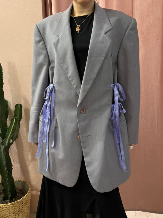 Blazer upcycling fiocchi lilla