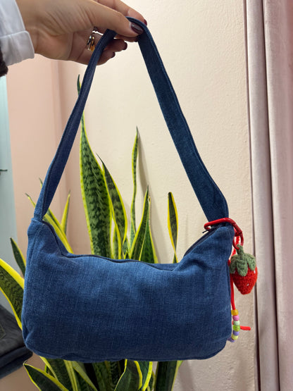 Borsa Levis upcycling denim scuro