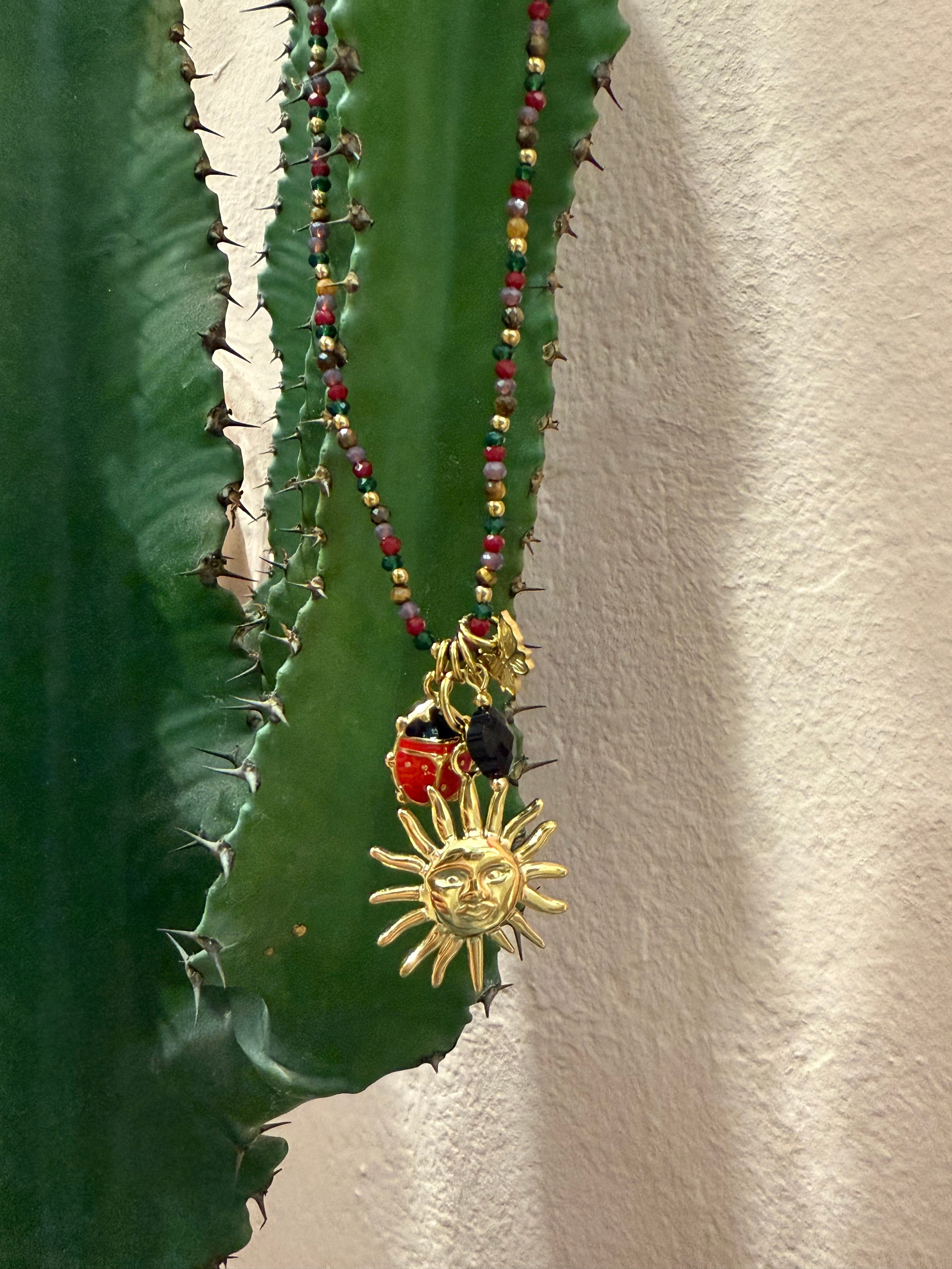 Collana con Sole portafortuna