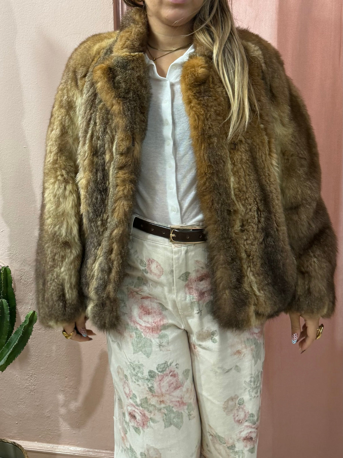 Pelliccia vintage crop