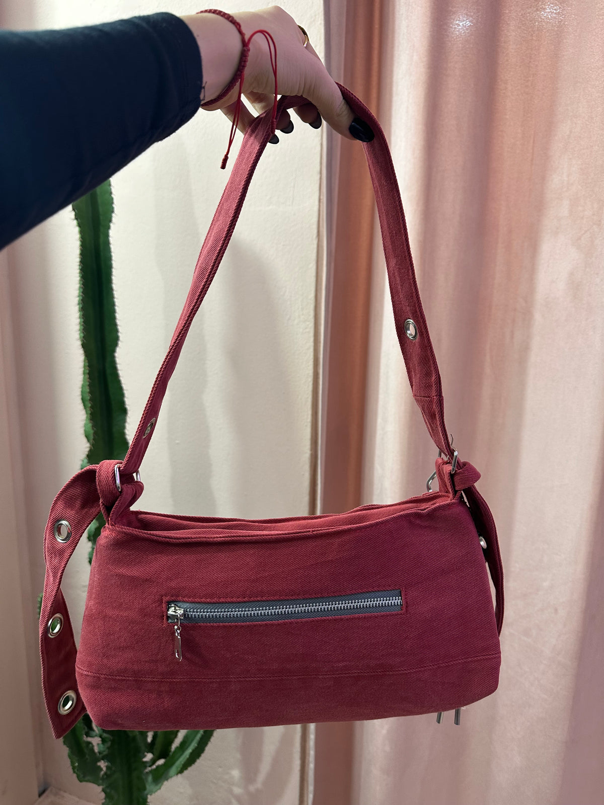 Borsa levis baguette upcycling bordeaux